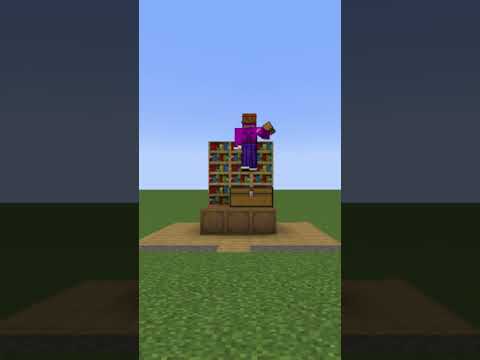 【マイクラ】シンプルに飾れてお洒落に見える本棚を建築してみたい#minecraft #shorts