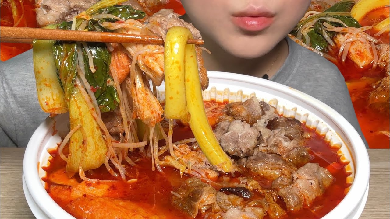 무더위엔 이열치라탕🔥 마라탕먹방! Malatang Mukbang
