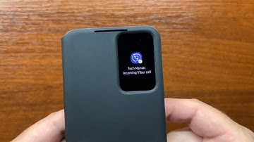 Viber Incoming Call & Viber Ringtone (No Caller ID Edition) on Samsung S22 in Smart Clear View Case