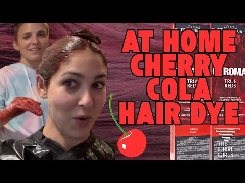 How to Dye Hair Cherry Cola Red at Home!!