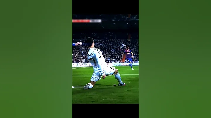 Cristiano against defenders of Barcelona ☠️ #ronaldo #shorts #football