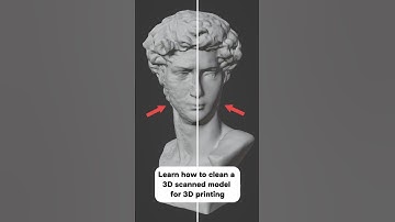 Cleaning a 3D scanned model for 3D printing is super easy. Follow to see more Blender tricks