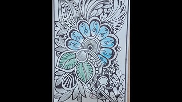 #pattern 7 zentangleart stepbystep for beginners #doodle#zen#zentangle#mandala#tangle#zentangleart