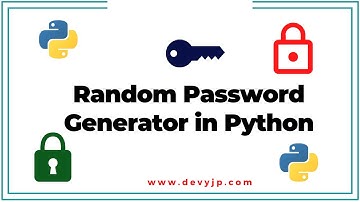 how to generate random password in python | python projects in telugu