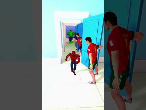 Help Me Spiderman VS Hulk #hulk #spiderman #ronaldo