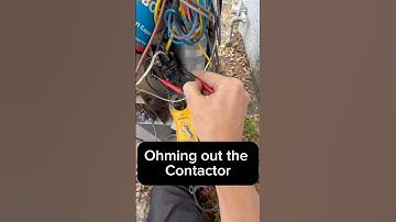 Thermostat stuck in time delay. Ohming out the contactor #ac #electrical #hvac #transformer