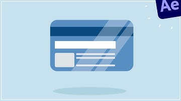 Bank Card Reflection Animation in After Effects Tutorials