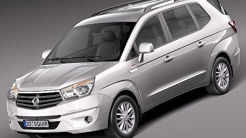 3D Model SsangYong Rodius Turismo 2014 3D Model at 3DExport.com