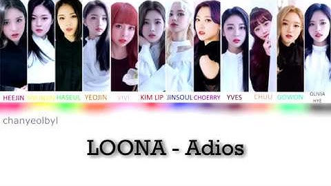 HOW WOULD LOONA SING ADIOS [EVERGLOW] - COLOR CODED LYRICS [HG/RZ]