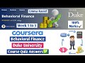 Master Behavioral Finance: Complete Week 1-3 Quiz Answers from Duke University 📚