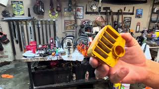 Chainsaw sucking fines/finedust into intake really that uncommon