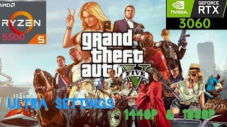 Ryzen 5500 & GeForce Rtx 3060 Benchmark Test Grand Theft Auto V Ultra Settings 1080p
