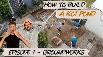 How to Build a Koi Pond: Step-by-Step Series | Episode 1 Groundwork  #koi   #koipond  #fish