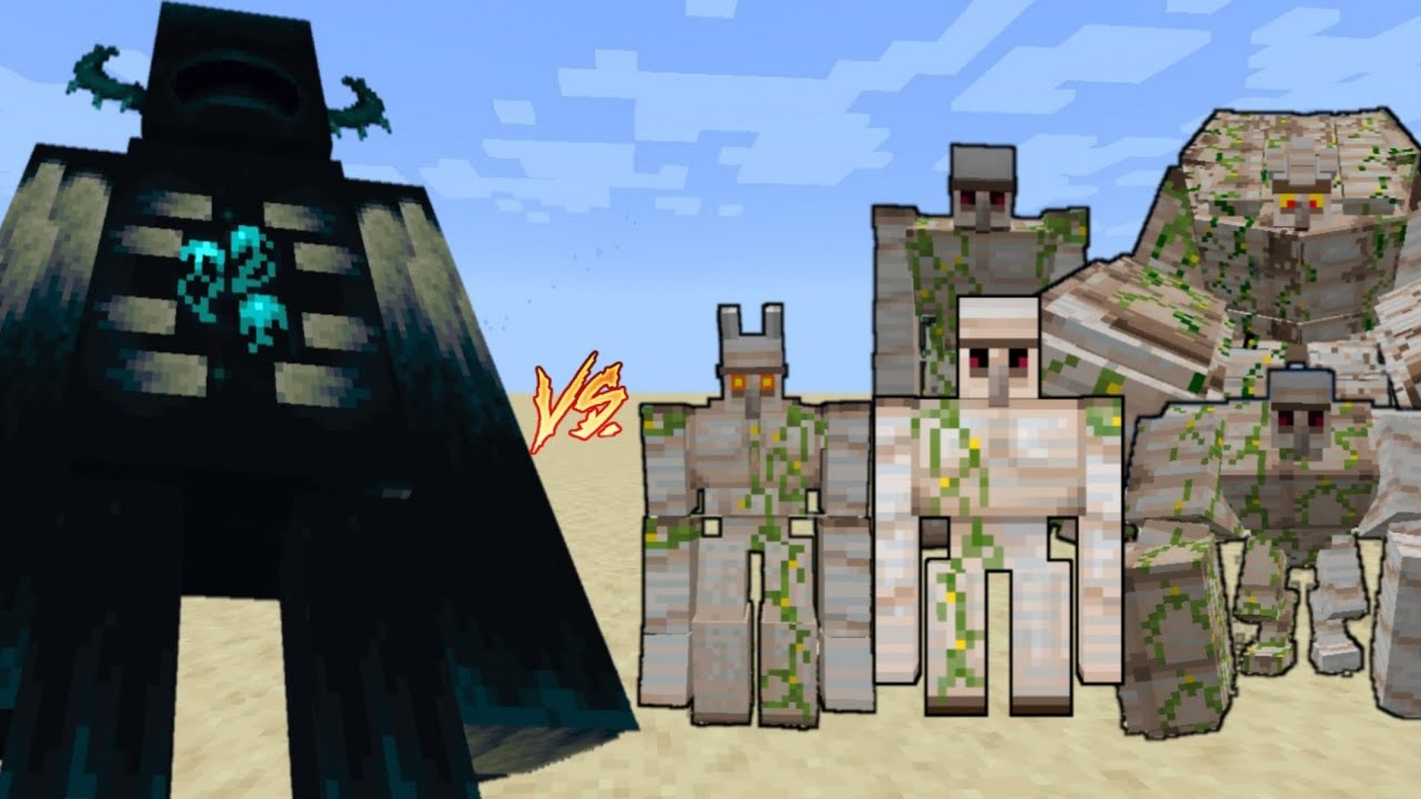 Titan Warden VS All Iron Golems / Minecraft Mob Battle