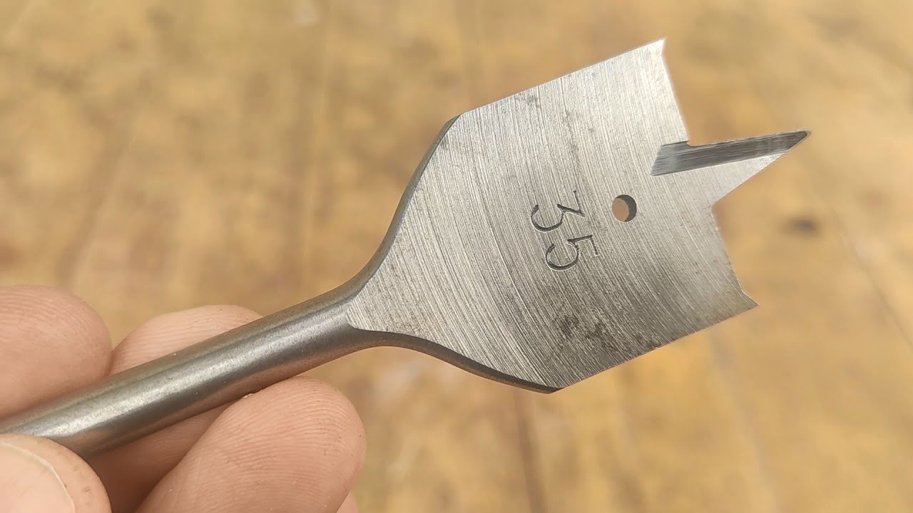 Few people know this secret of a feather drill. Brilliant idea - YouTube