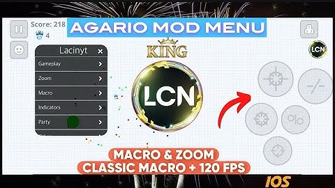 AGARIO MOD MENU - IOS MACRO & ZOOM ( AGARIO MOBILE)