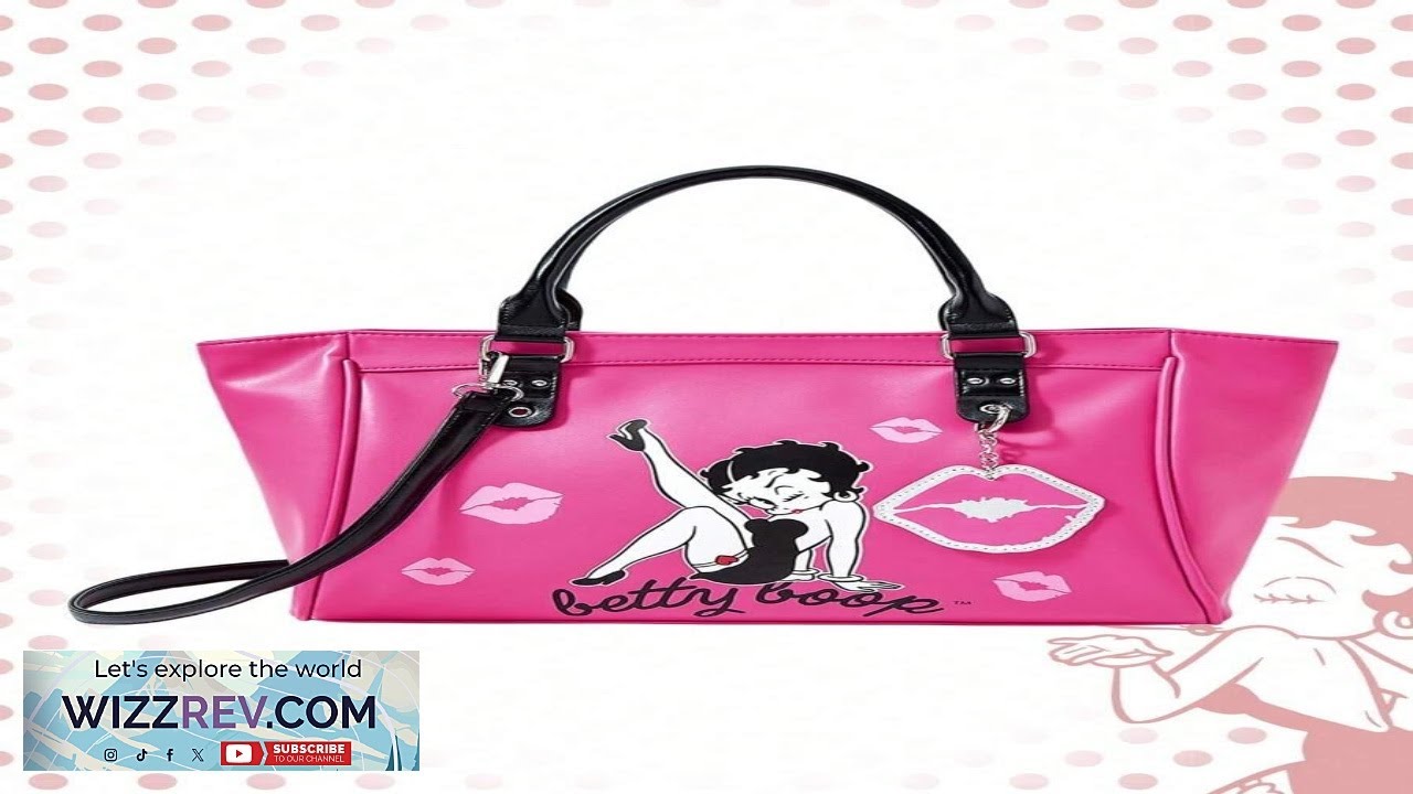 Betty Boop ROMWE Women Cartoon Figure Graphic Pink Motorcycle Bag Fitness
