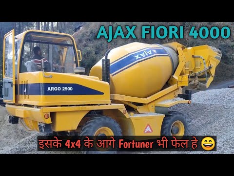 Ajax Fiori Agro 4000 Self loading in concrete machine | How to operate Ajax Fiori