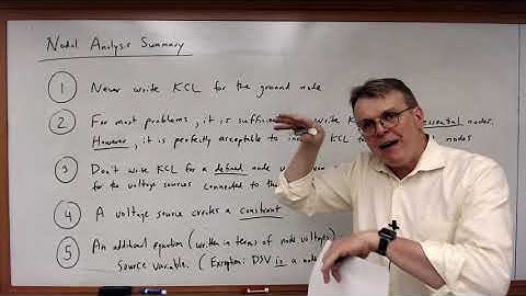 EECE 2112 Module 22:  Important Points to Remember with Nodal Analysis