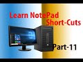 Computer Notepad Shortcuts