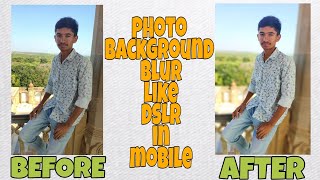 blur dslr background