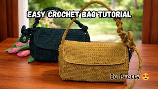 Easy Crochet Bag Tutorial | Shoulder, Crossbody & Handbag |Crochet Bag Tutorial|How to Crochet a bag