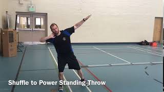 Shuffle to Power Standing Throw - Shotput