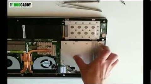 How-to Asus N550 N550JV adding 2nd HDD / SSD using DVD / optical drive bay with HDD Caddy