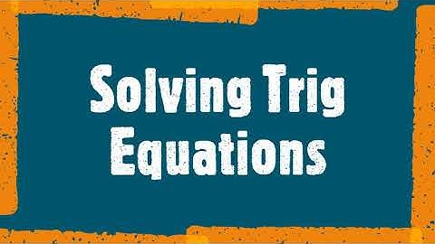 Module 3: Applications of Trig Functions (Video 1 of 4)