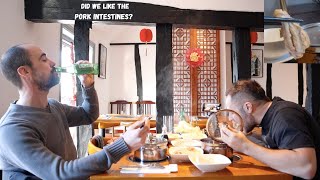 Trying an authentic Chinese Hot Pot and Pork intestines at Wei s Kitchen in Colchester