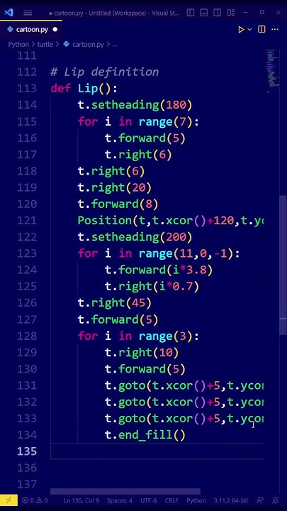 Drawing THIS Cartoon Character with TURTLES | Python | Turtle Tuesdays ...