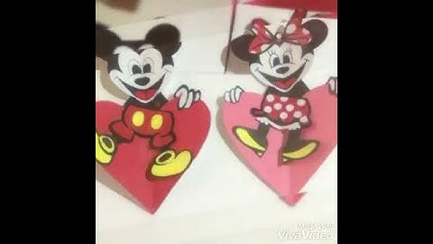 會動的米奇米妮禮物盒🎁爆炸卡。