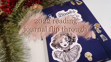 2022 reading journal flip through - book bullet journal - bujo with me