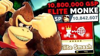 This is what a 10,800,000 GSP Monke looks like in Elite Smash