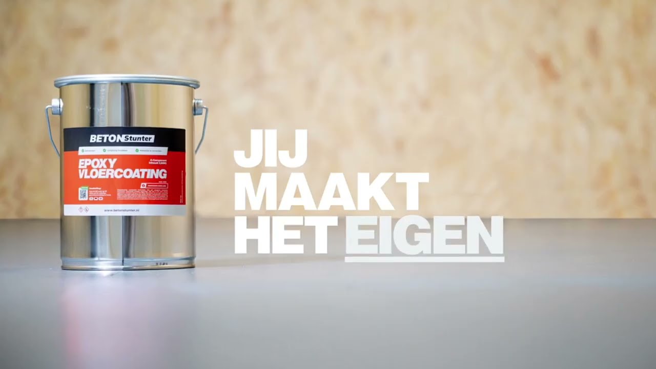 Epoxy Vloercoating aanbrengen in 3 stappen! | Mengen, Mixen & Rollen | Betonstunter