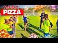 1 top but  1 mega pizza  defi football technique