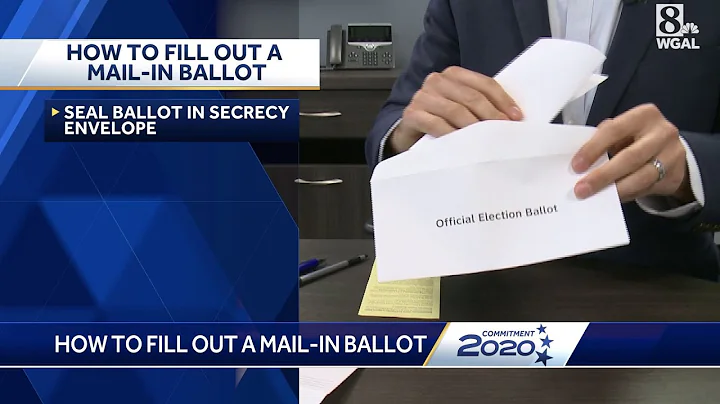 WGAL Voter Guide: How to properly fill out a mail-in ballot