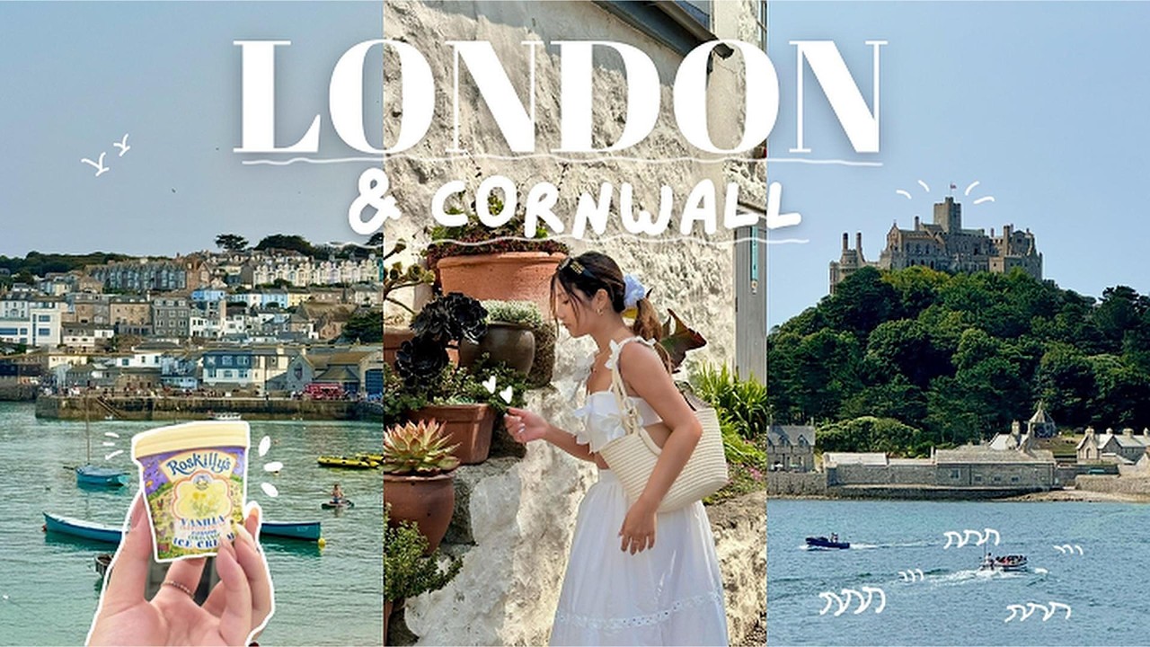 LONDON VLOG 🇬🇧🏰 blackpink concert, st michael's mount, best restaurant in cornwall, aria suites °‧✈️