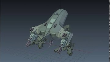 Lost Dragons Arma 3 Mod - WK-209 Combat Walker Powering up.