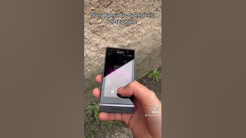 Sony Xperia U - speed test. That phone was from 2012 and it is fast i guess