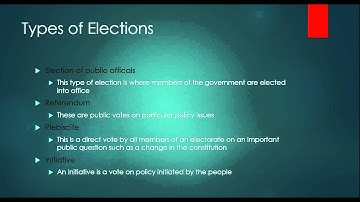 Unit 1 Lesson 8 Elections and Public Policy