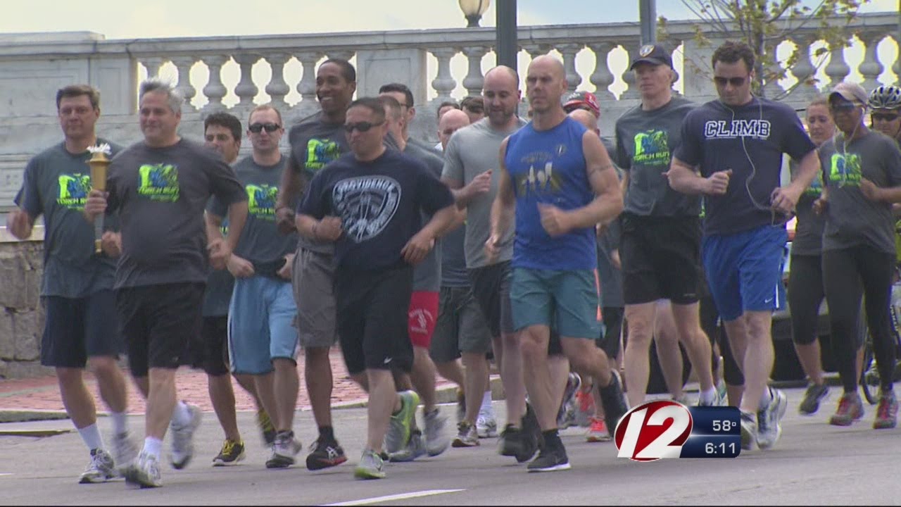 Torch Run Kicks Off Special Olympics RI Summer Games - YouTube