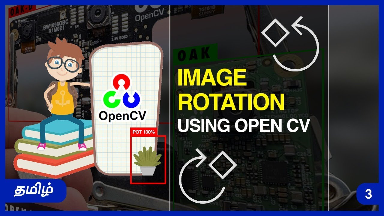 OpenCV in Tamil | Image rotation using OpenCV in Tamil | Computer ...