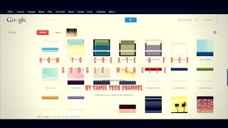 How to create sites in google![tamil tech channel]