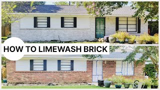 How to Limewash Exterior Brick House with Romabio Classico Limewash