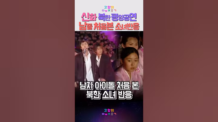 신화 북한 평양공연 남돌 처음본 북한 소녀 반응 #kpop #신화 #북한공연 #음악 #레트로 #예능