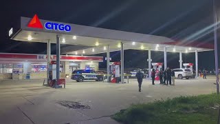 RAW FOOTAGE: 1 shot, killed in front of Beaumont gas station Tuesday night