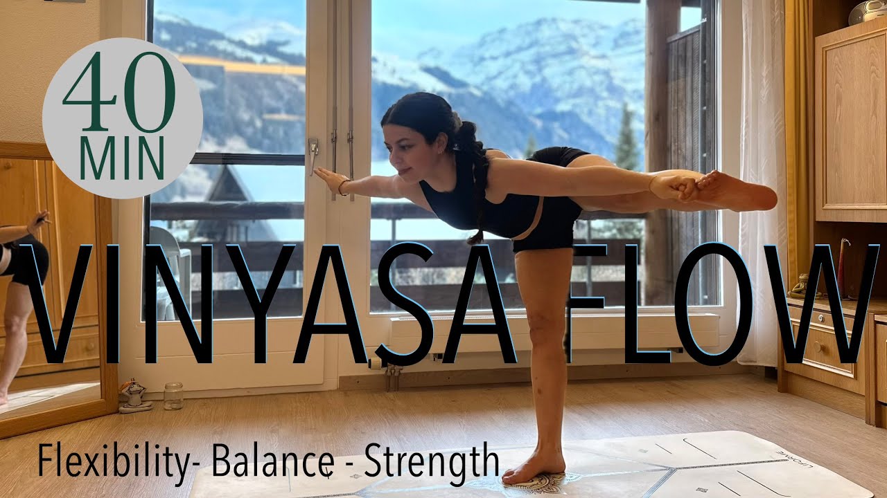 40-Minute Full Body Vinyasa Flow | Yoga for Flexibility & Strength ...