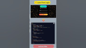 🔥 Lava Flow Login UI 💻 | Futuristic HTML CSS JS Animation ✨ #LoginUI #WebDesign