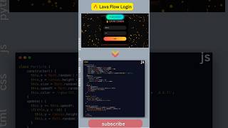 🔥 Lava Flow Login UI 💻 | Futuristic HTML CSS JS Animation ✨ #LoginUI #WebDesign